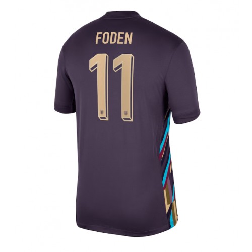 Fotbalové Dres Anglie Phil Foden #11 Venkovní ME 2024 Krátký Rukáv